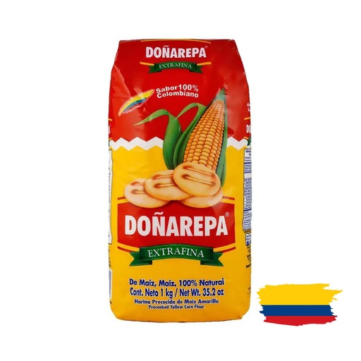 DOÑAREPA YELLOW CORN / HARINA MAÍZ AMARILLO 1 Kg