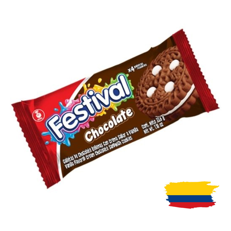 FESTIVAL CHOCOLATE COOKIE / GALLETA FESTIVAL DE CHOCOLATE 50 Gr