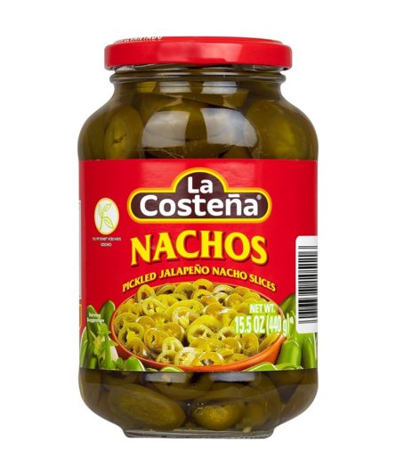 NACHO JALAPEÑO IN GLASS LA COSTEÑA 440Gr