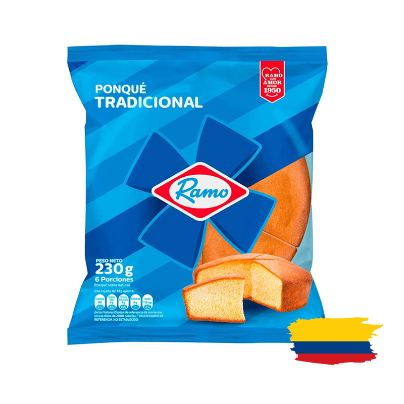 TRADITIONAL POUND CAKE / PONQUE TRADICIONAL 230 Gr