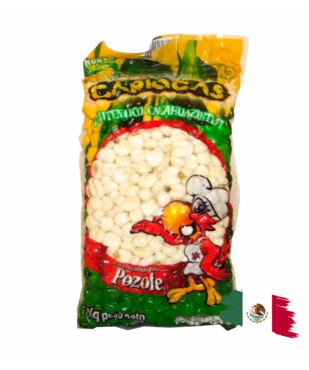 WHITE CORN / MAIZ BLANCO POZOLERO CARIOCAS 1 KG