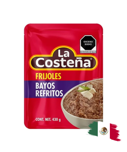 REFRIED BAYO BEANS LA COSTEÑA 430G