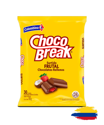 ASSORTED FRUIT FILLED CHOCOLATES  / CHOCO BREAK 5 GR