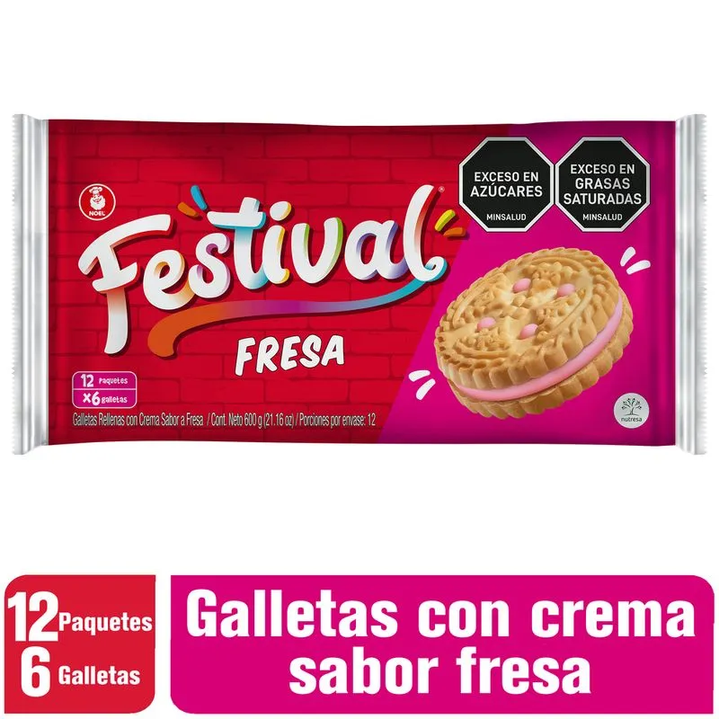 FESTIVAL DE FRESA / STRAWBERRY COOKIES 50 GR