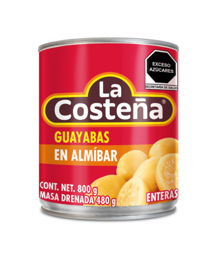 GUAYABA WHOLE IN SYRUP / GUAYABA EN ALMIBAR 800 Gr
