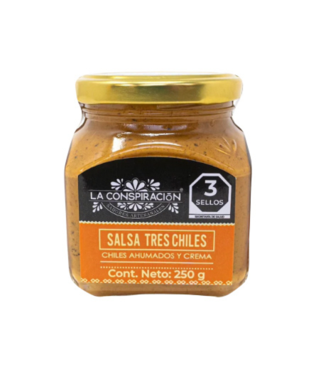 THREE CHILIS SAUCE, LA CONSPIRACIÓN 250 GR