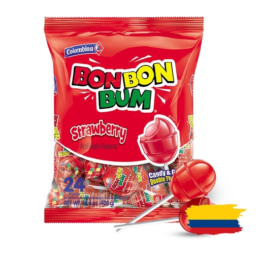 [8M] BON BON BUM STRAWBERRY / FRESA 19 Gr