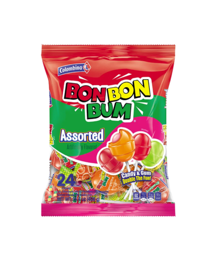 BON BON BUM SURTIDO TROPICAL / TROPICAL ASSORTED 19GR
