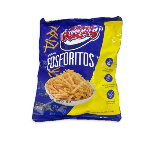 FOSFORITOS POTATO STICKS CHIPS 35 GR 